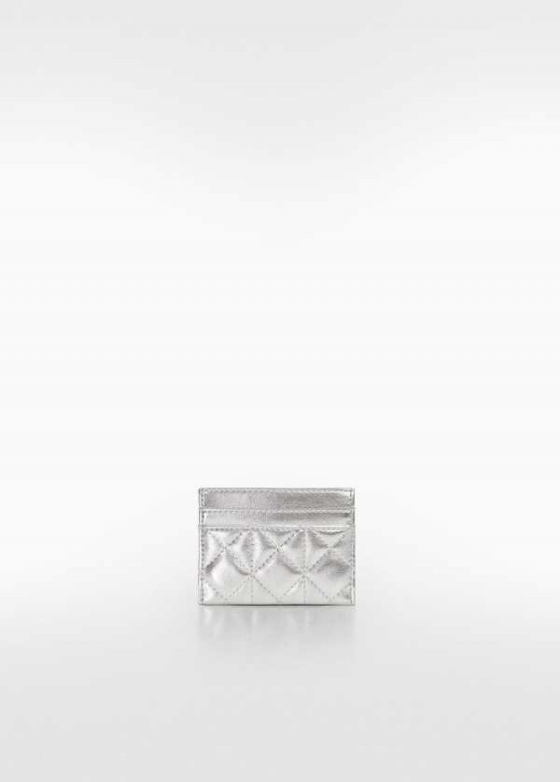 Mango Prošívaný Cardholder With Logo | MNG-23120