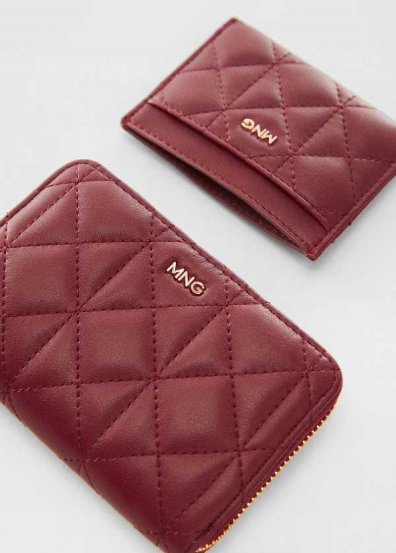 Mango Prošívaný Cardholder With Logo | MNG-23119