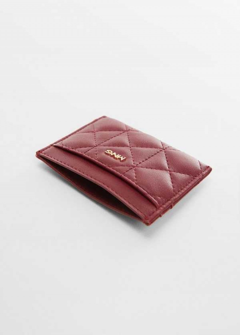 Mango Prošívaný Cardholder With Logo | MNG-23119