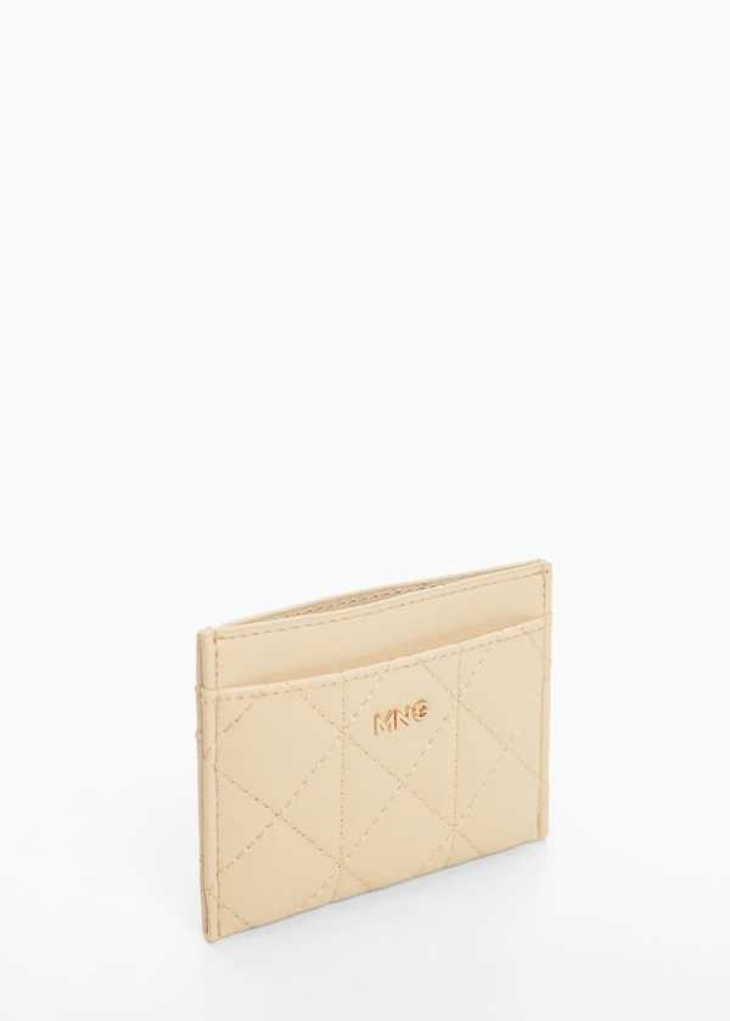 Mango Prošívaný Cardholder With Logo | MNG-23117