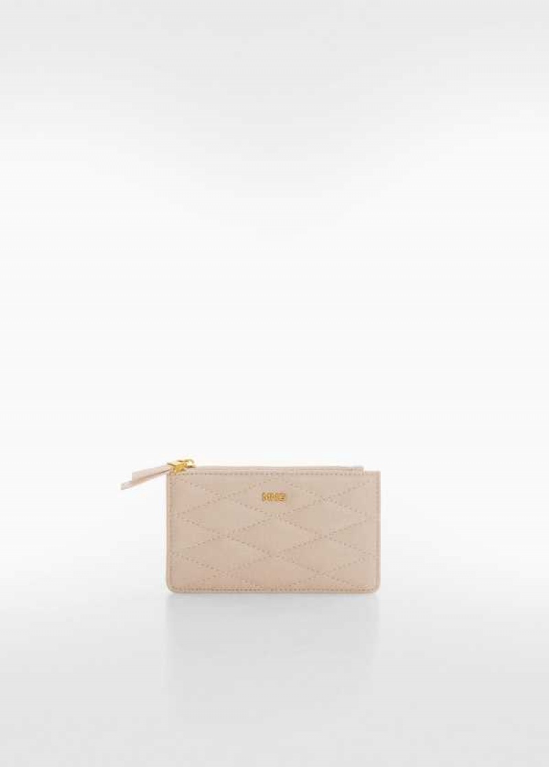 Mango Prošívaný Cardholder With Logo | MNG-23072