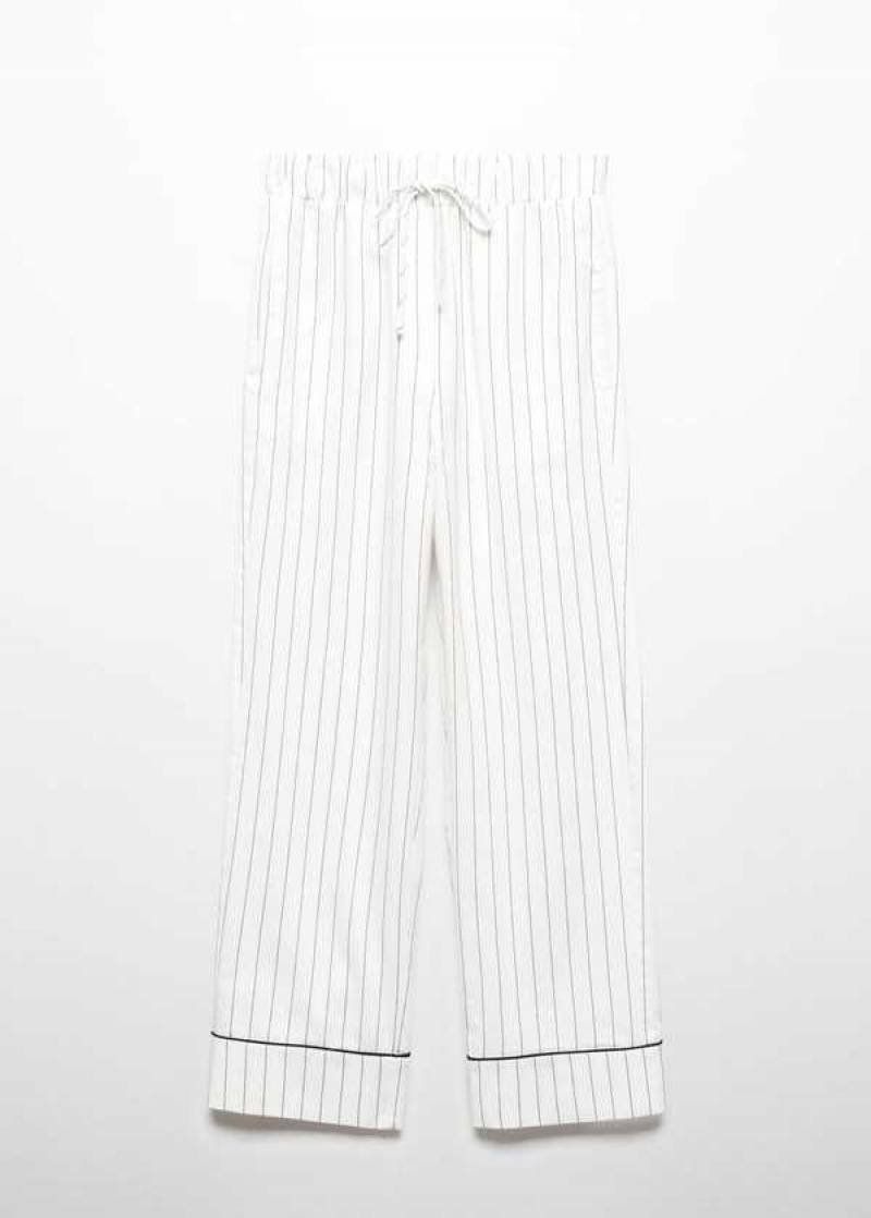 Mango Pruhovaný Bavlněné Pajama Pants | MNG-23672