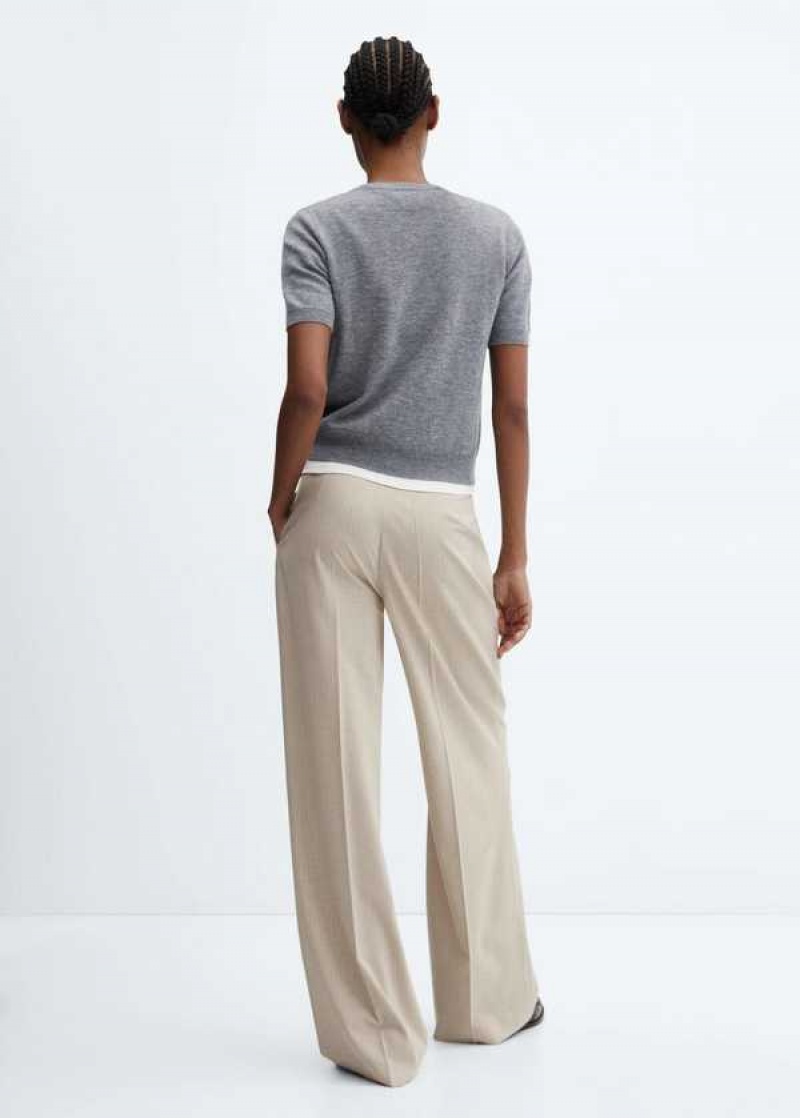 Mango Pruhovaný Suit Pants | MNG-24285