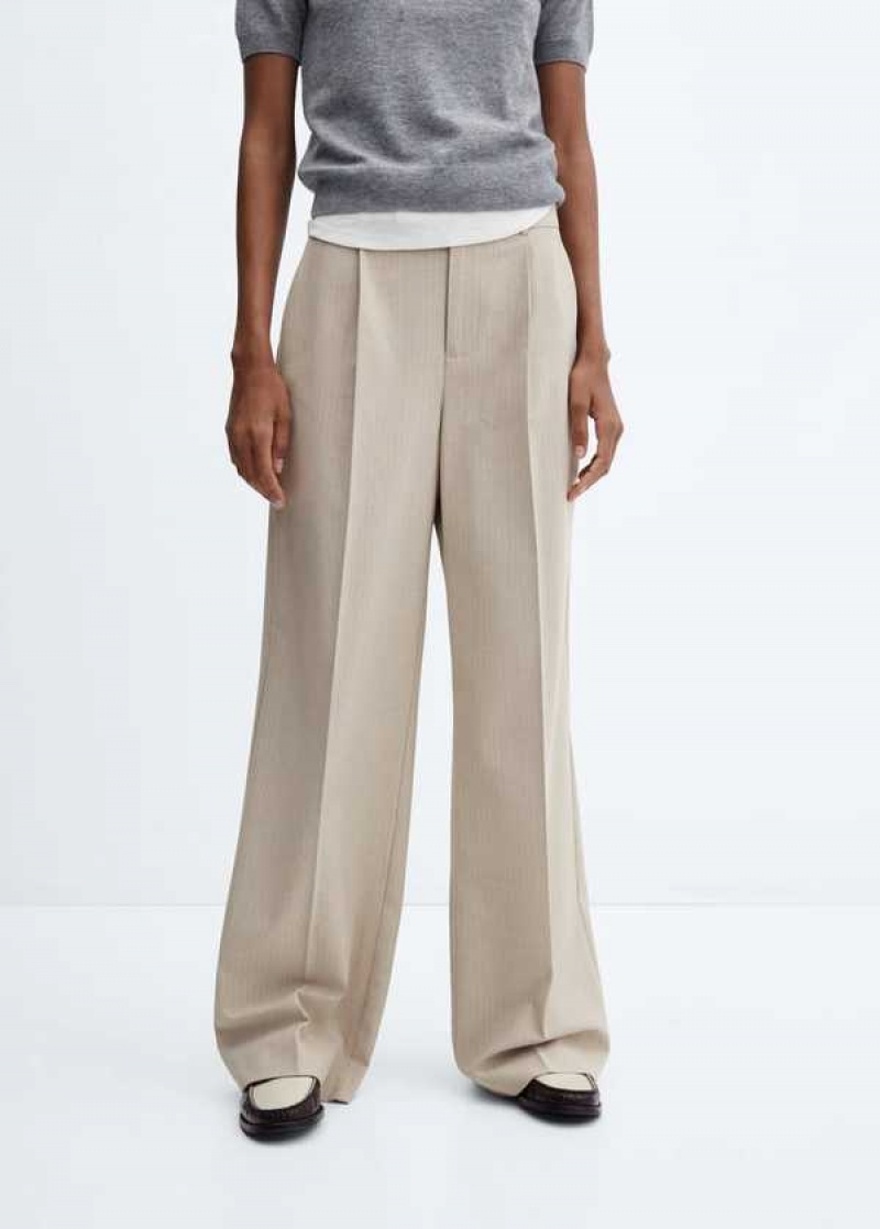 Mango Pruhovaný Suit Pants | MNG-24285