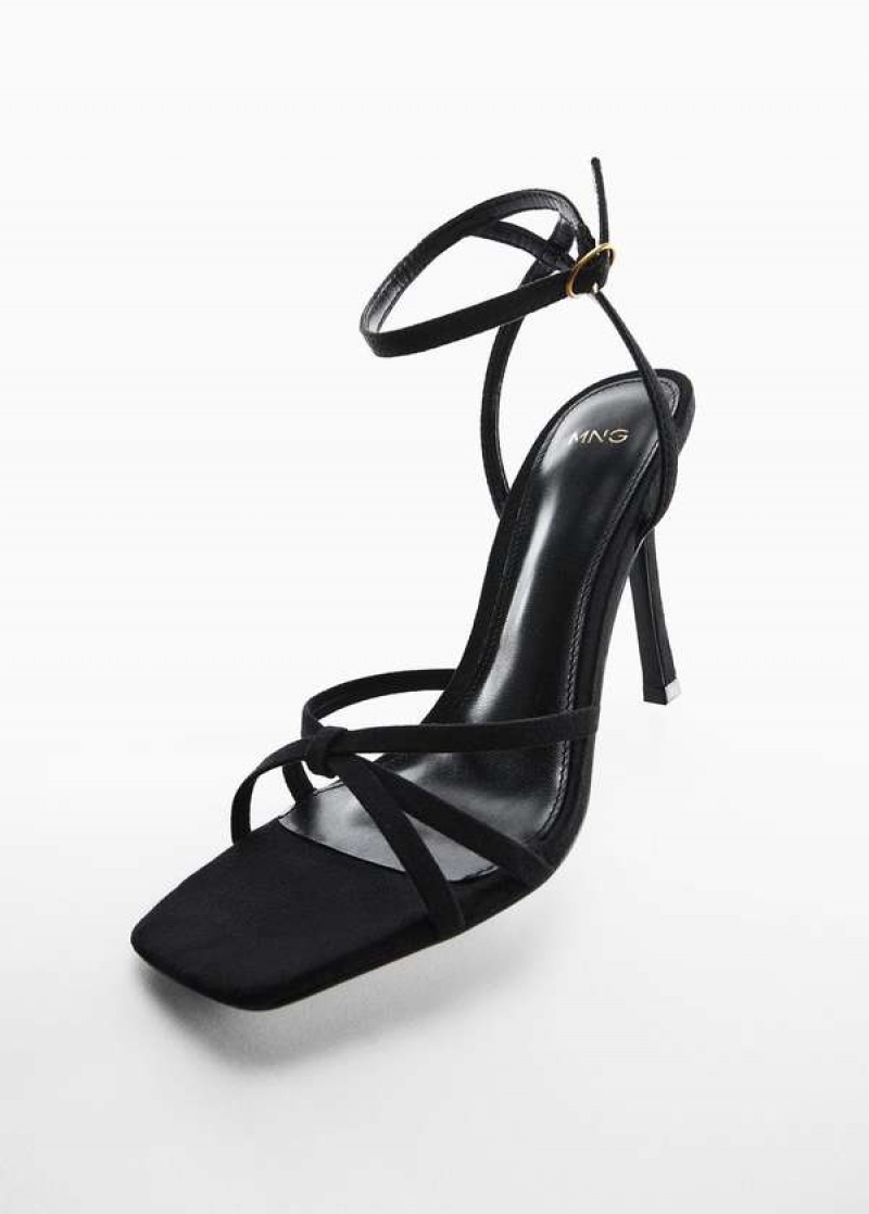 Mango Páskové Podpatku Sandals | MNG-23534