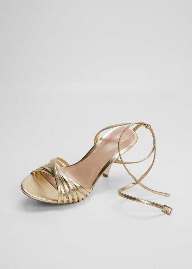 Mango Páskové Podpatku Sandals | MNG-23537