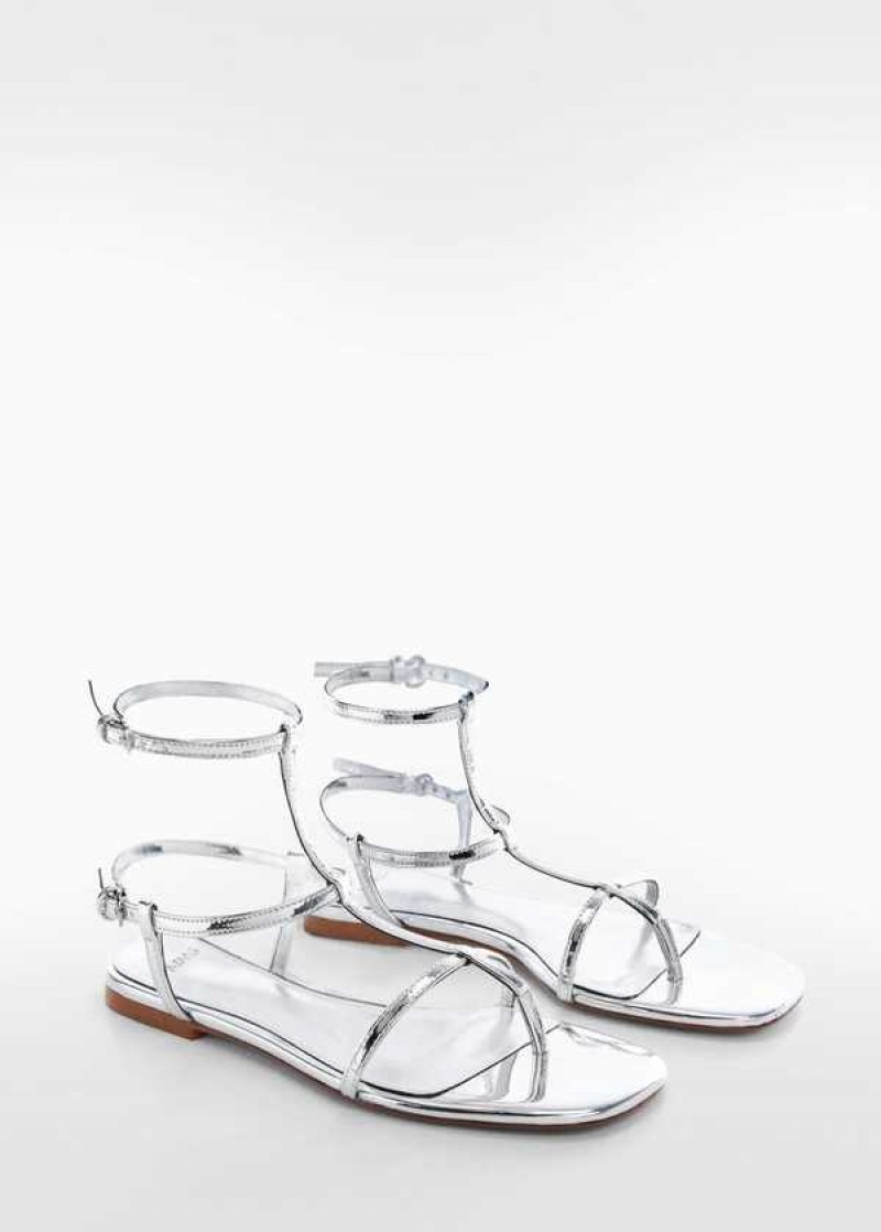 Mango Páskové Sandals With Přezkou | MNG-23457