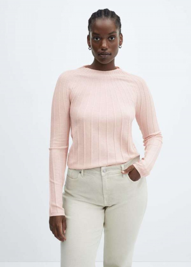 Mango Puffed Sleeves Crop Svetrové | MNG-25614