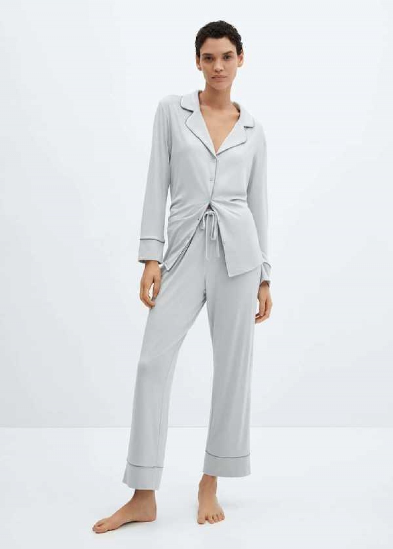 Mango Pyjama Trousers Piping | MNG-23743