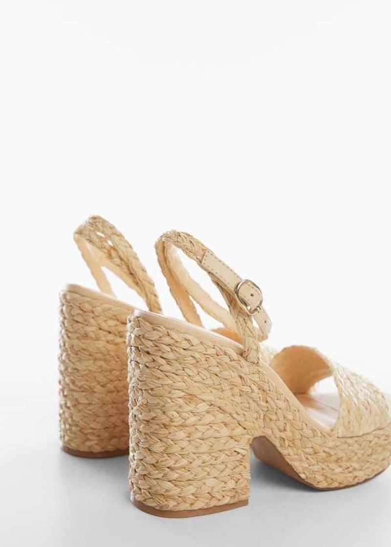 Mango Raffia Braided Sandals | MNG-23459