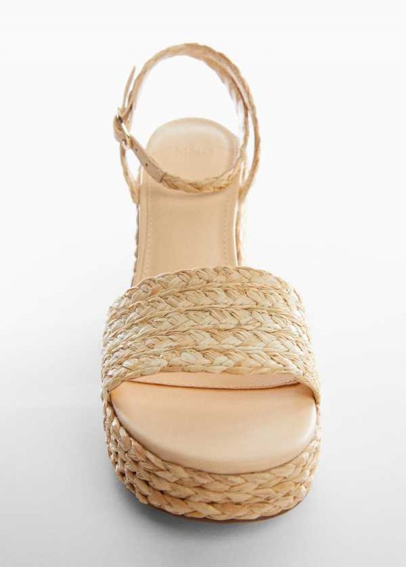 Mango Raffia Braided Sandals | MNG-23459