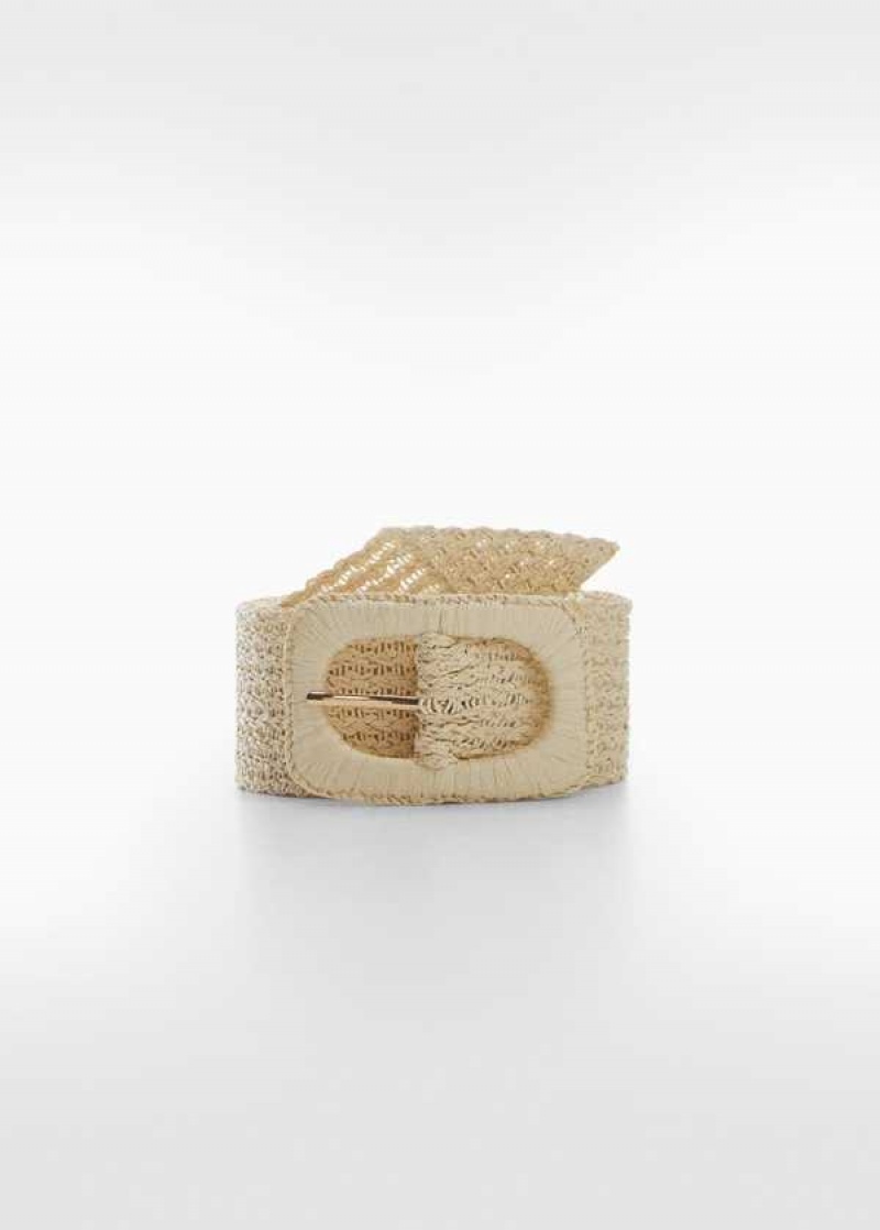 Mango Raffia Přezkou Belt | MNG-22974