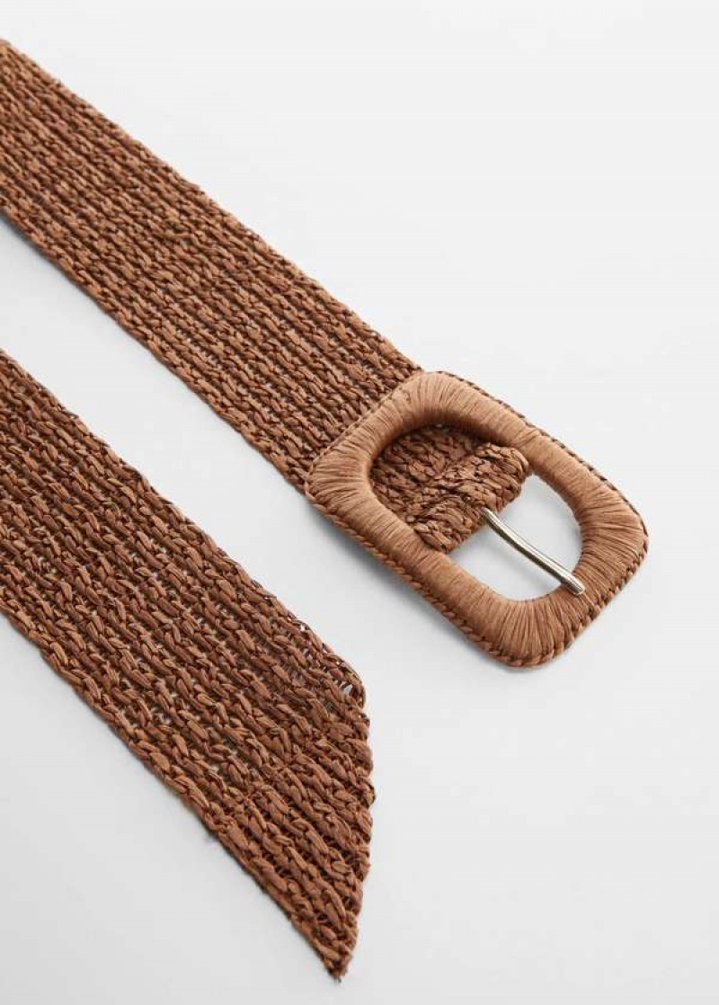 Mango Raffia Přezkou Belt | MNG-22975