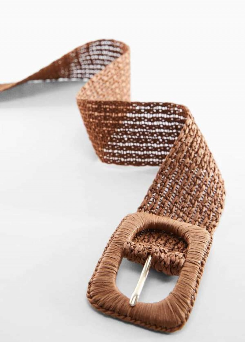 Mango Raffia Přezkou Belt | MNG-22975