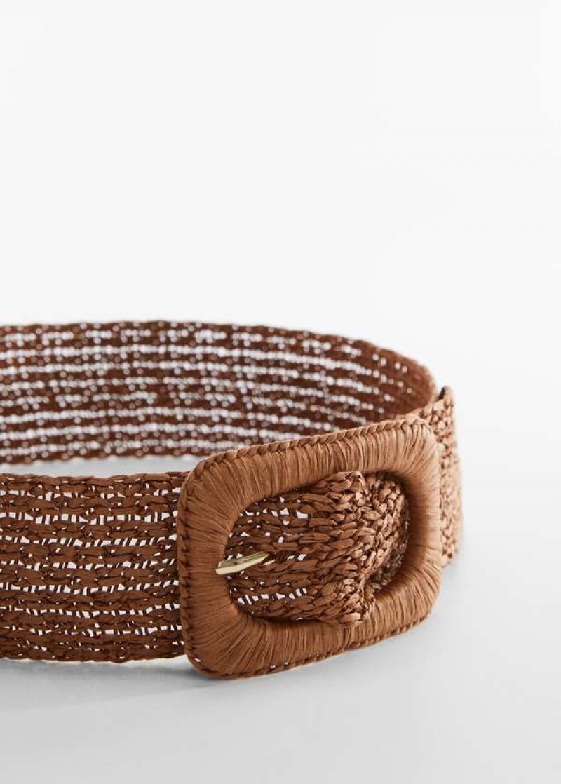 Mango Raffia Přezkou Belt | MNG-22975