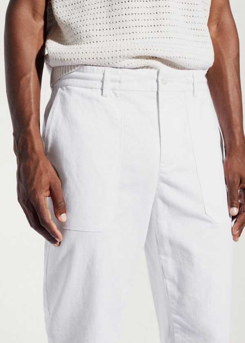 Mango Regular Fit Bavlněné Linen Pants | MNG-22348