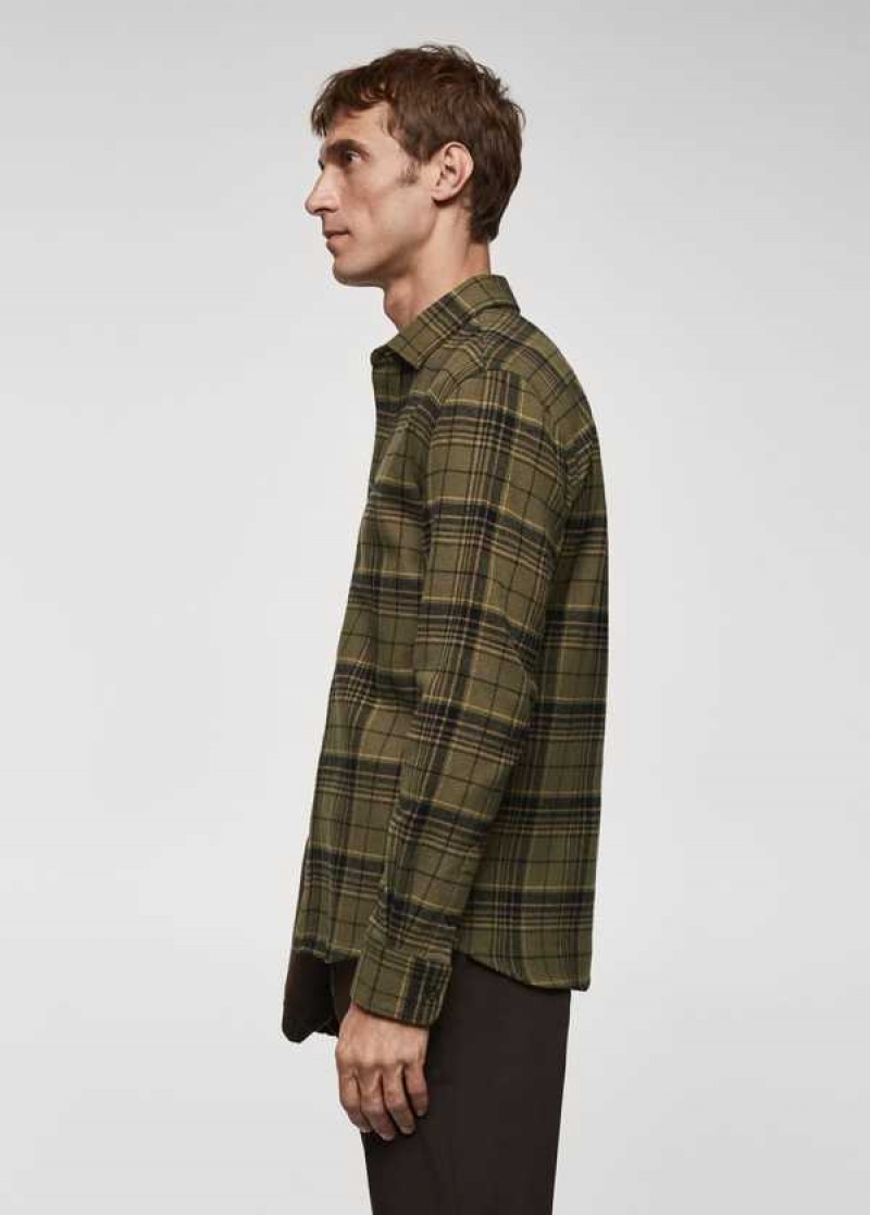 Mango Regular Fit Checked Flannel Shirt | MNG-22237