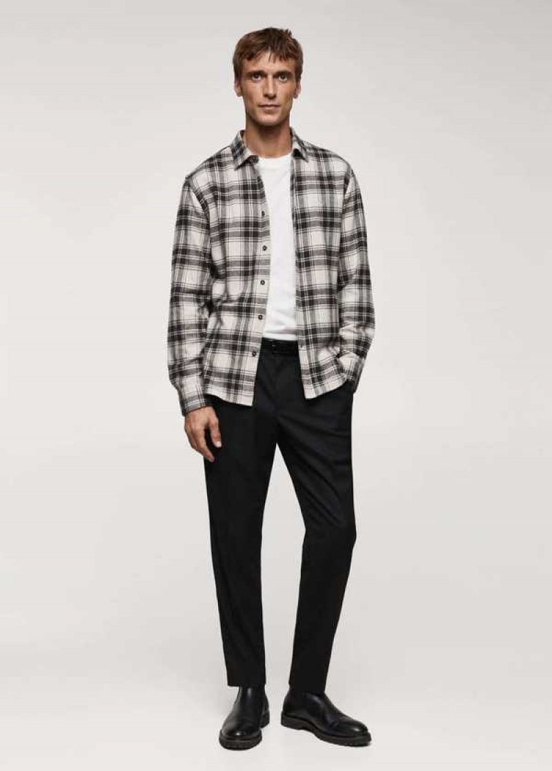 Mango Regular Fit Checked Flannel Shirt | MNG-22236