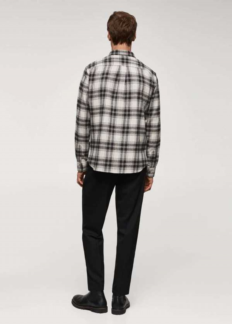 Mango Regular Fit Checked Flannel Shirt | MNG-22236