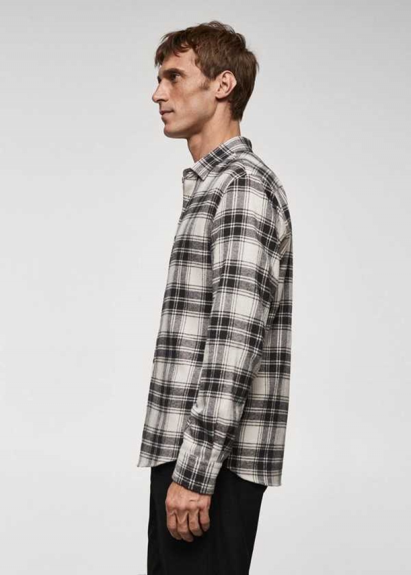 Mango Regular Fit Checked Flannel Shirt | MNG-22236