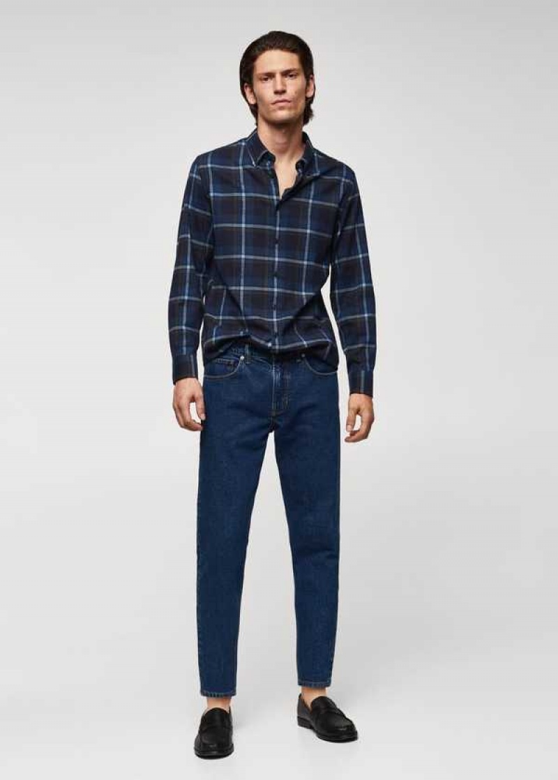 Mango Regular Fit Checked Flannel Shirt | MNG-22108