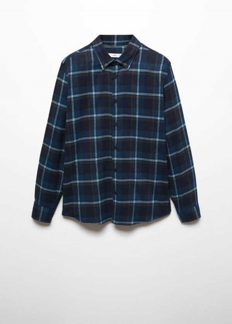 Mango Regular Fit Checked Flannel Shirt | MNG-22108