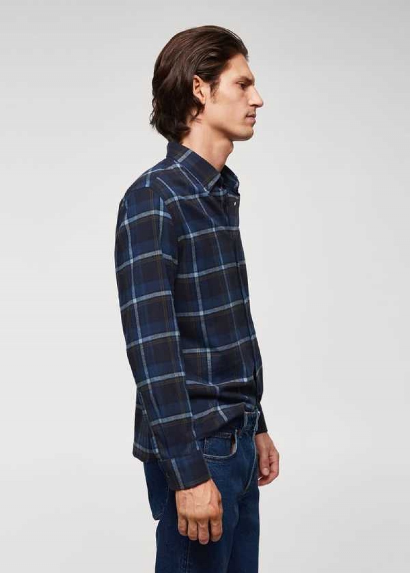 Mango Regular Fit Checked Flannel Shirt | MNG-22108