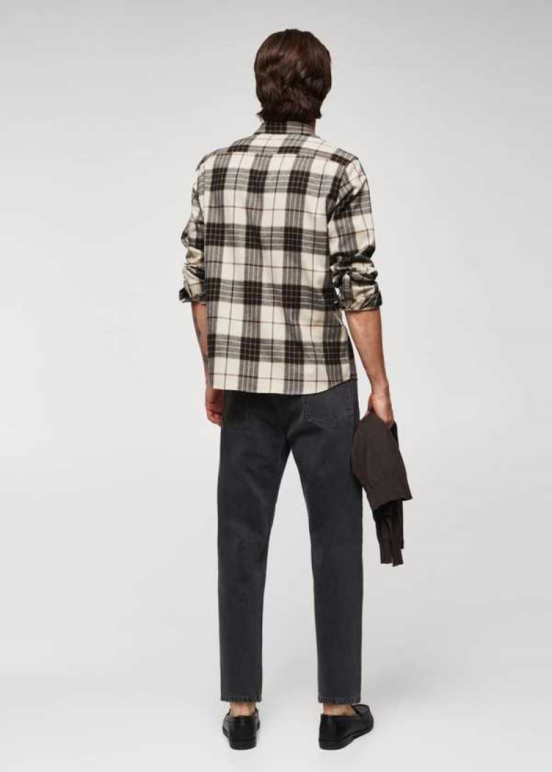 Mango Regular Fit Checked Flannel Shirt | MNG-22015