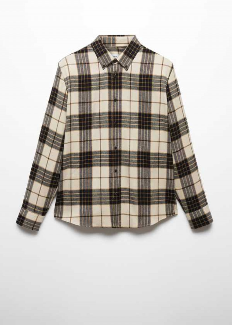 Mango Regular Fit Checked Flannel Shirt | MNG-22015