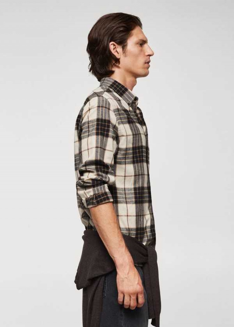 Mango Regular Fit Checked Flannel Shirt | MNG-22015