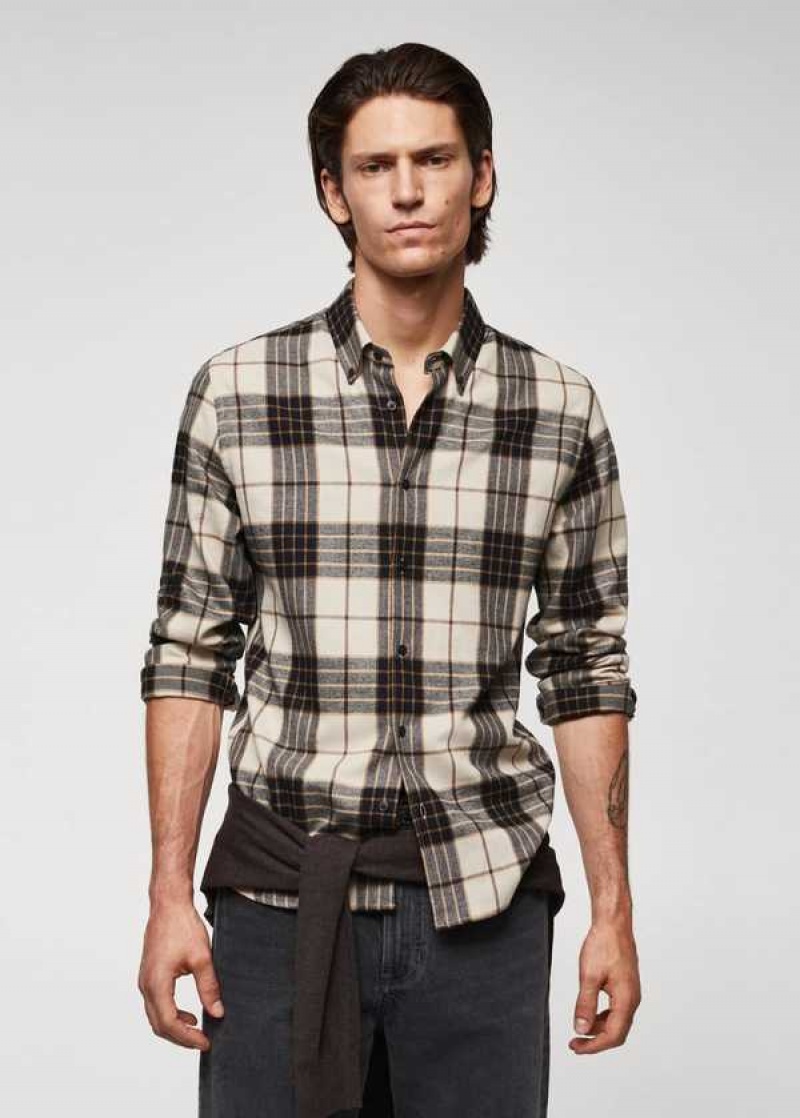 Mango Regular Fit Checked Flannel Shirt | MNG-22015