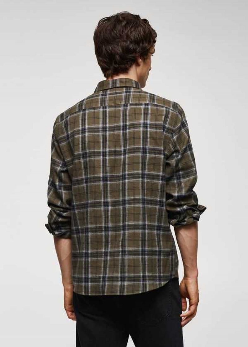 Mango Regular Fit Checked Flannel Shirt | MNG-22012