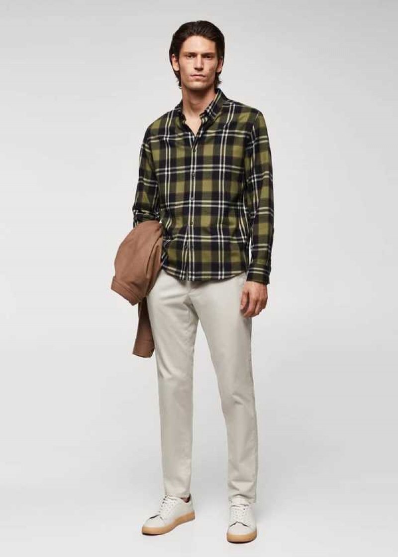 Mango Regular Fit Checked Flannel Shirt | MNG-21978