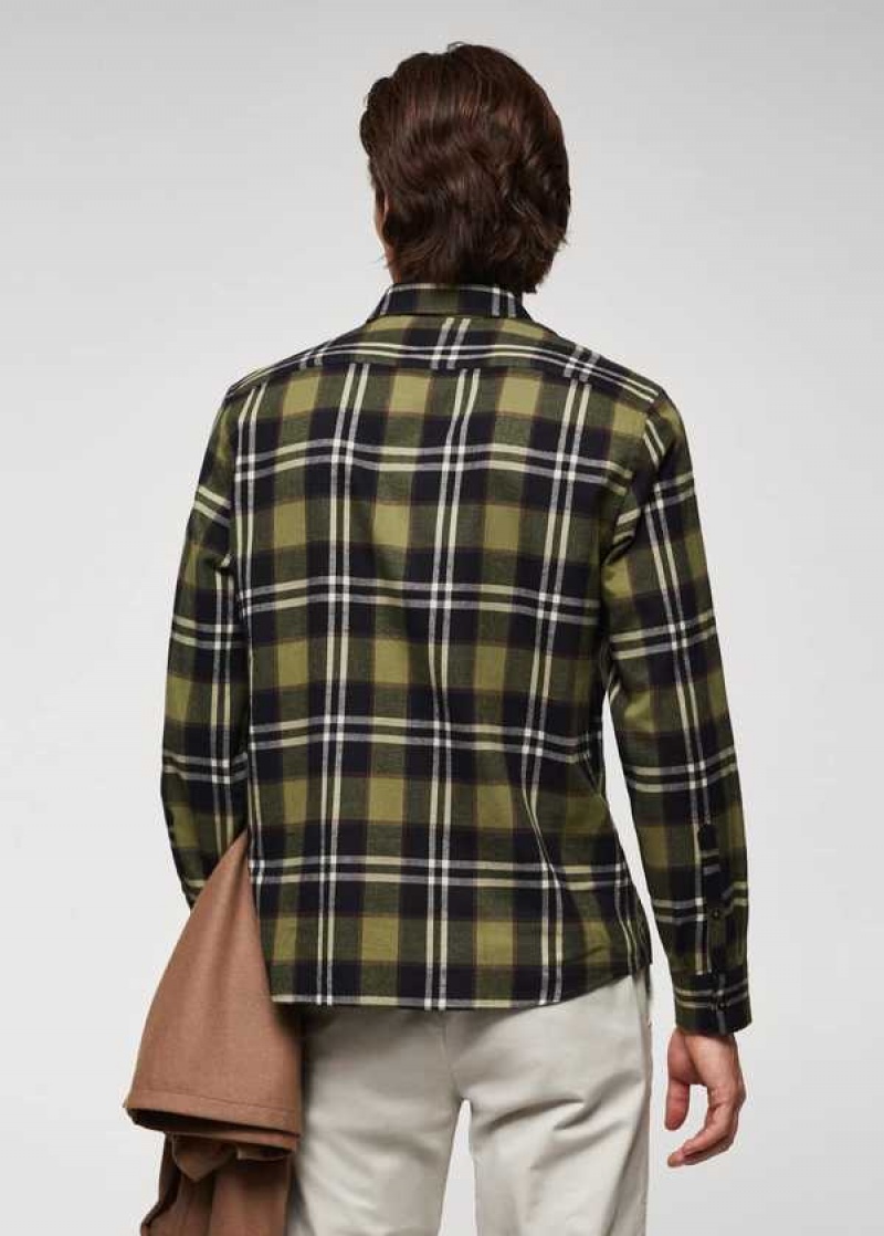 Mango Regular Fit Checked Flannel Shirt | MNG-21978