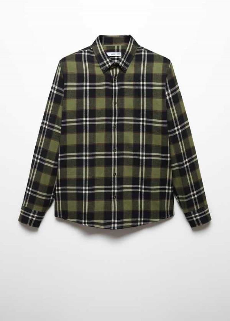 Mango Regular Fit Checked Flannel Shirt | MNG-21978