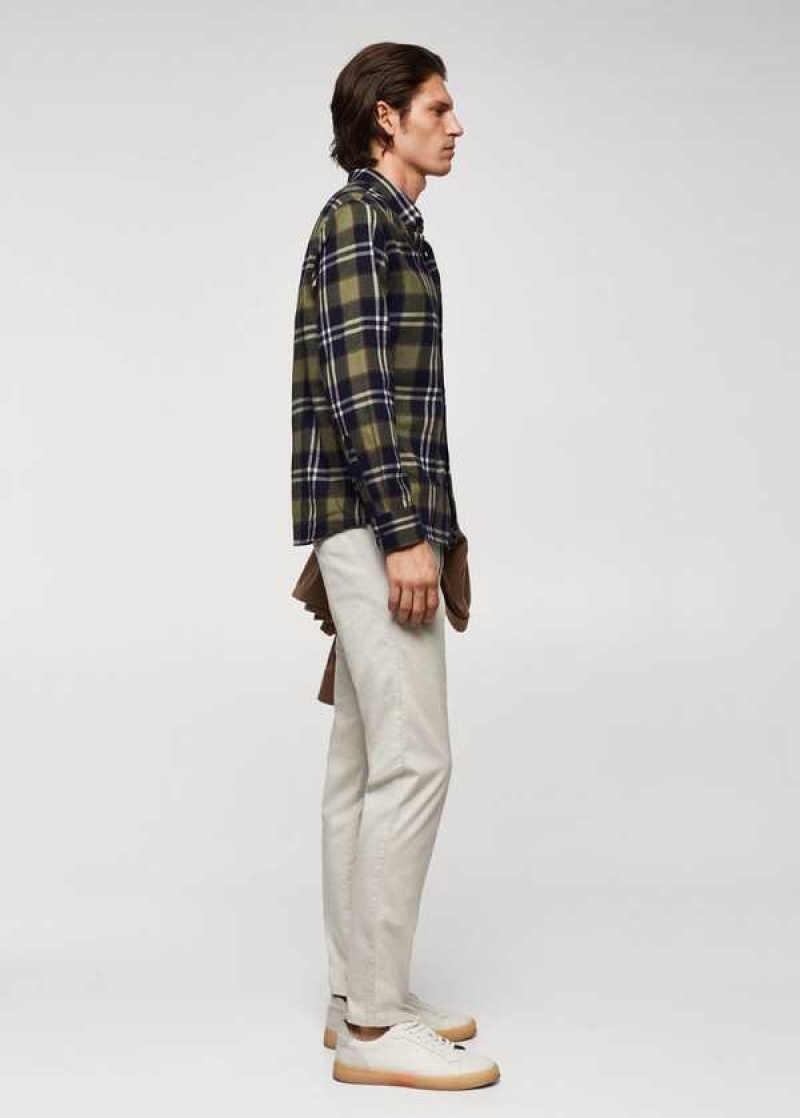 Mango Regular Fit Checked Flannel Shirt | MNG-21978