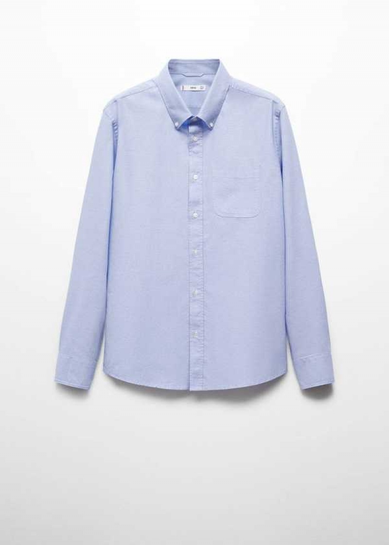 Mango Regular Fit Oxford Bavlněné Shirt | MNG-22202