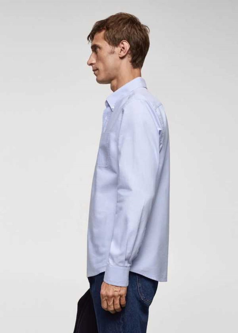 Mango Regular Fit Oxford Bavlněné Shirt | MNG-22202