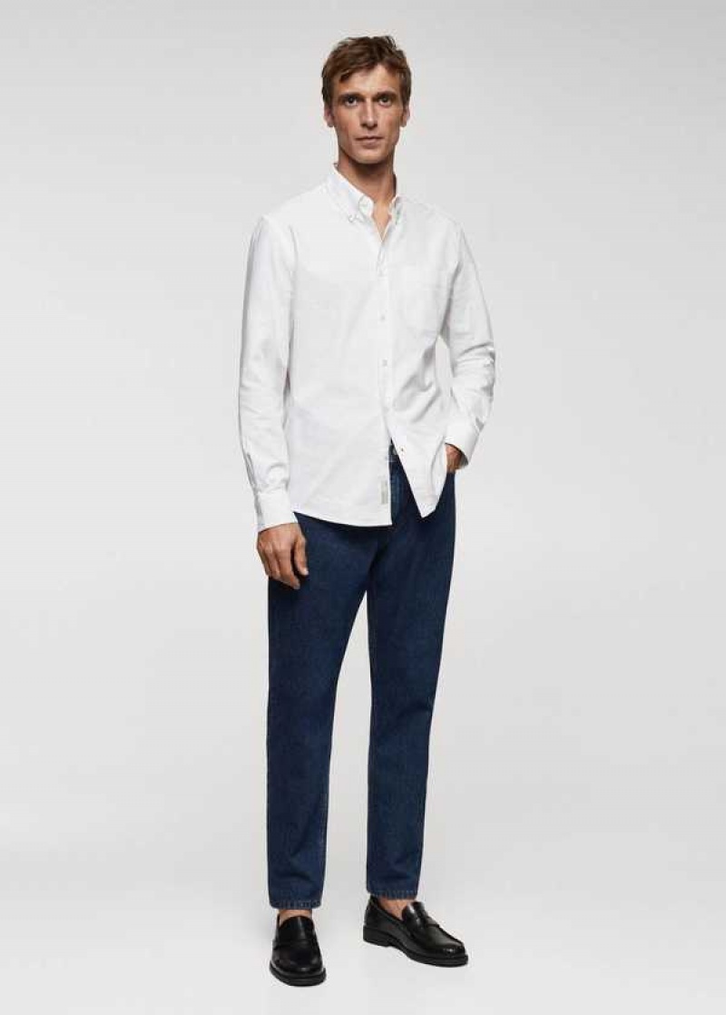 Mango Regular Fit Oxford Bavlněné Shirt | MNG-22199