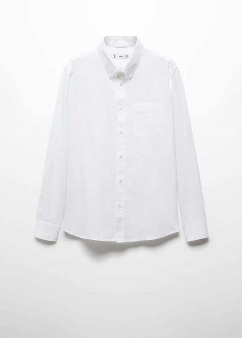 Mango Regular Fit Oxford Bavlněné Shirt | MNG-22199