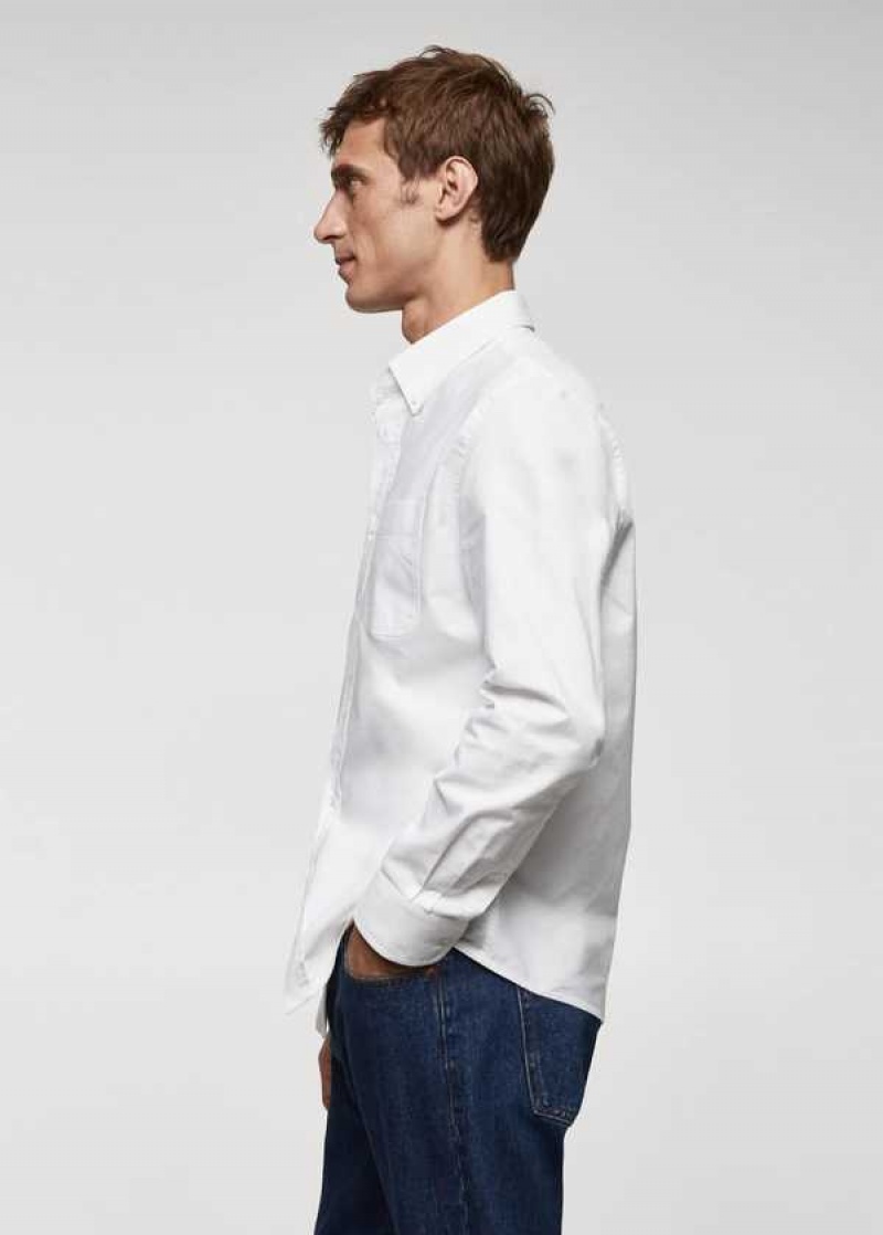 Mango Regular Fit Oxford Bavlněné Shirt | MNG-22199