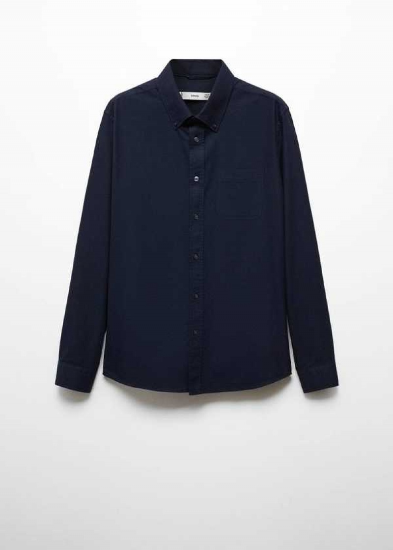 Mango Regular Fit Oxford Bavlněné Shirt | MNG-22198