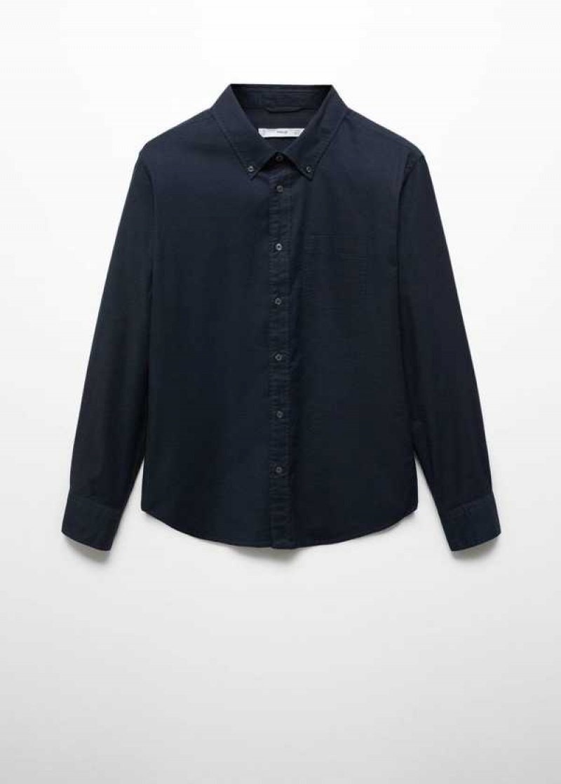 Mango Regular Fit Oxford Bavlněné Shirt | MNG-21968