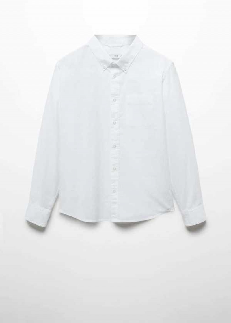 Mango Regular Fit Oxford Bavlněné Shirt | MNG-21963