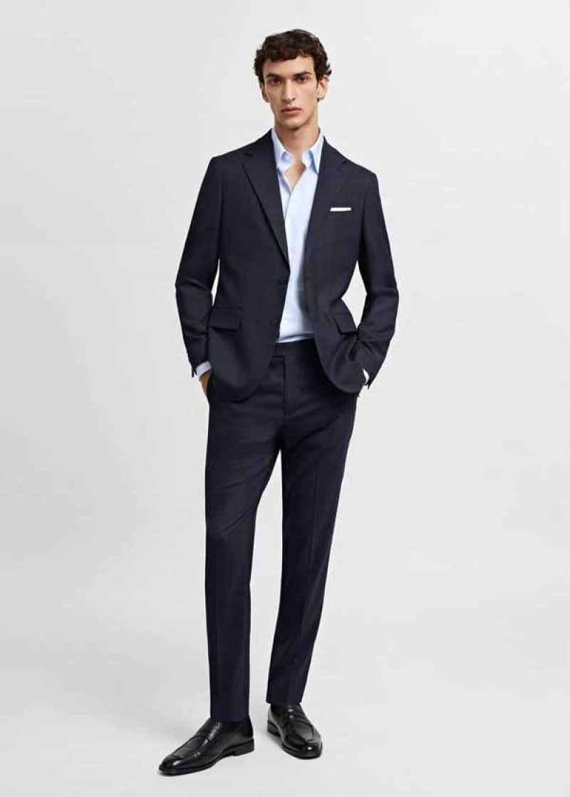 Mango Regular-fit Bavlněné Pruhovaný Suit Shirt | MNG-22260