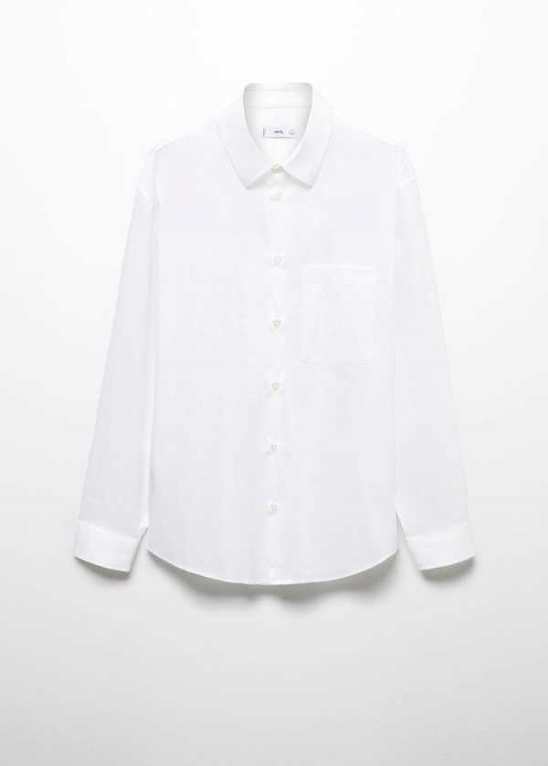 Mango Regular-fit Bavlněné Shirt With Pocket | MNG-22117