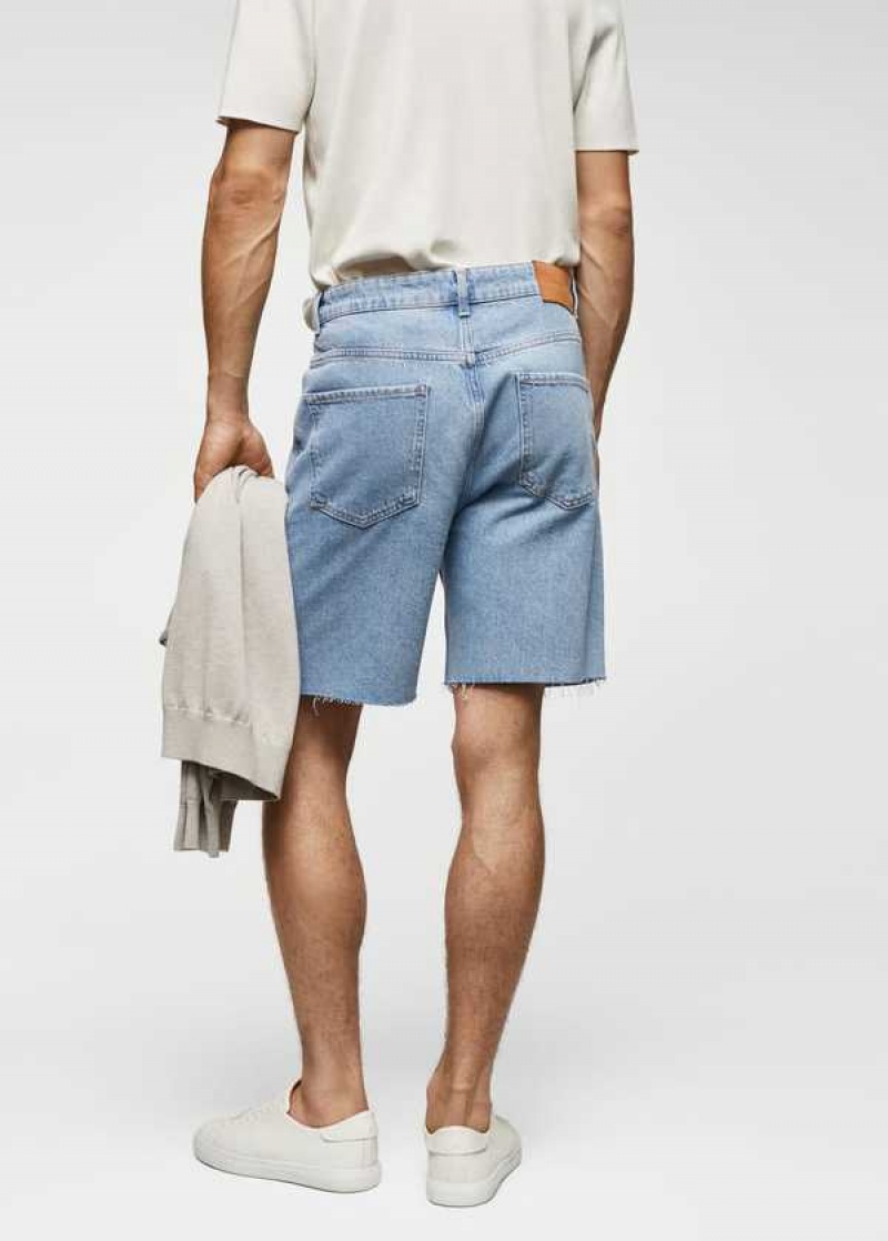 Mango Regular-fit Denim Bermuda Shorts | MNG-21909