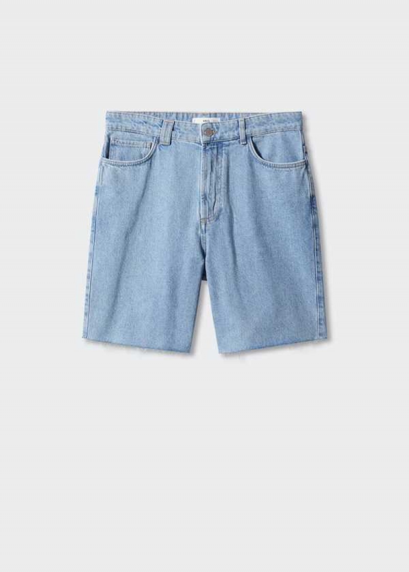 Mango Regular-fit Denim Bermuda Shorts | MNG-21909