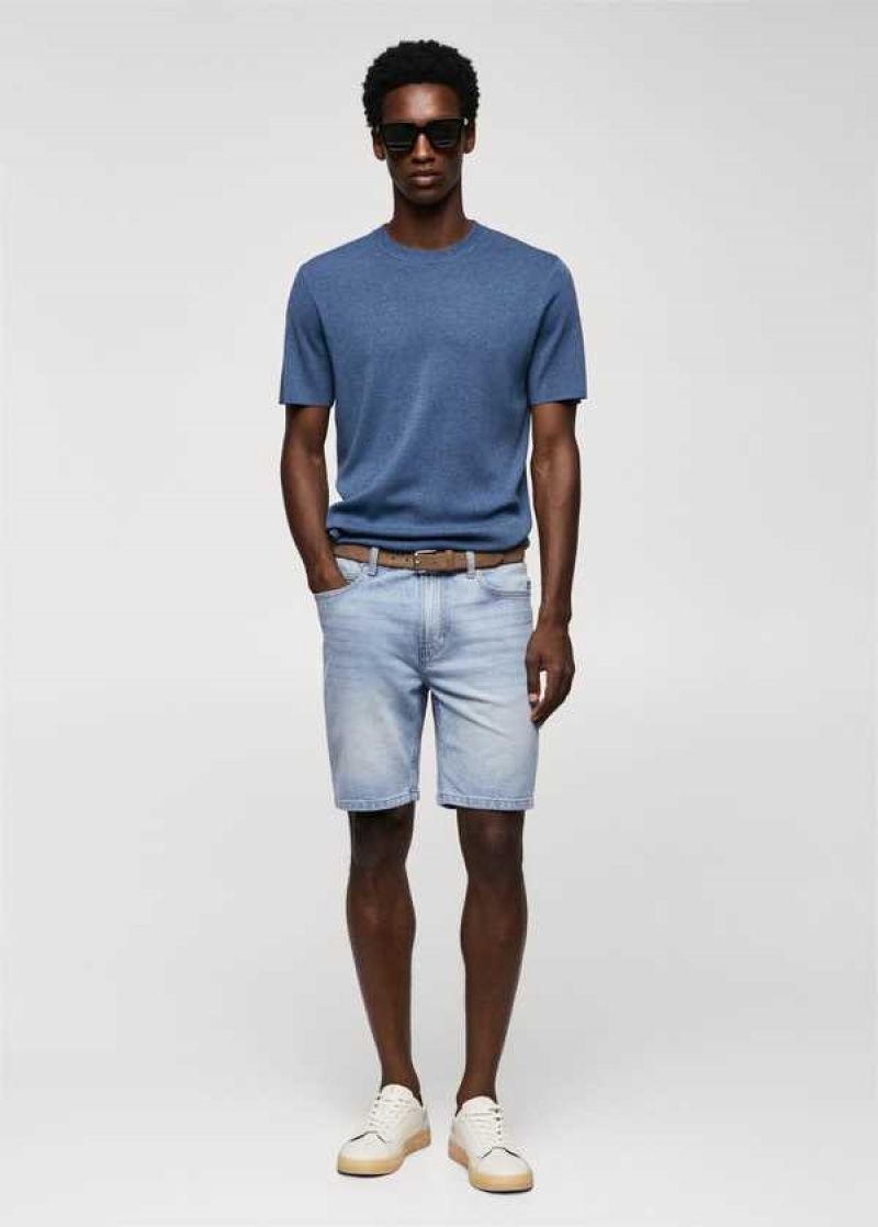 Mango Regular-fit Denim Bermuda Shorts | MNG-21905