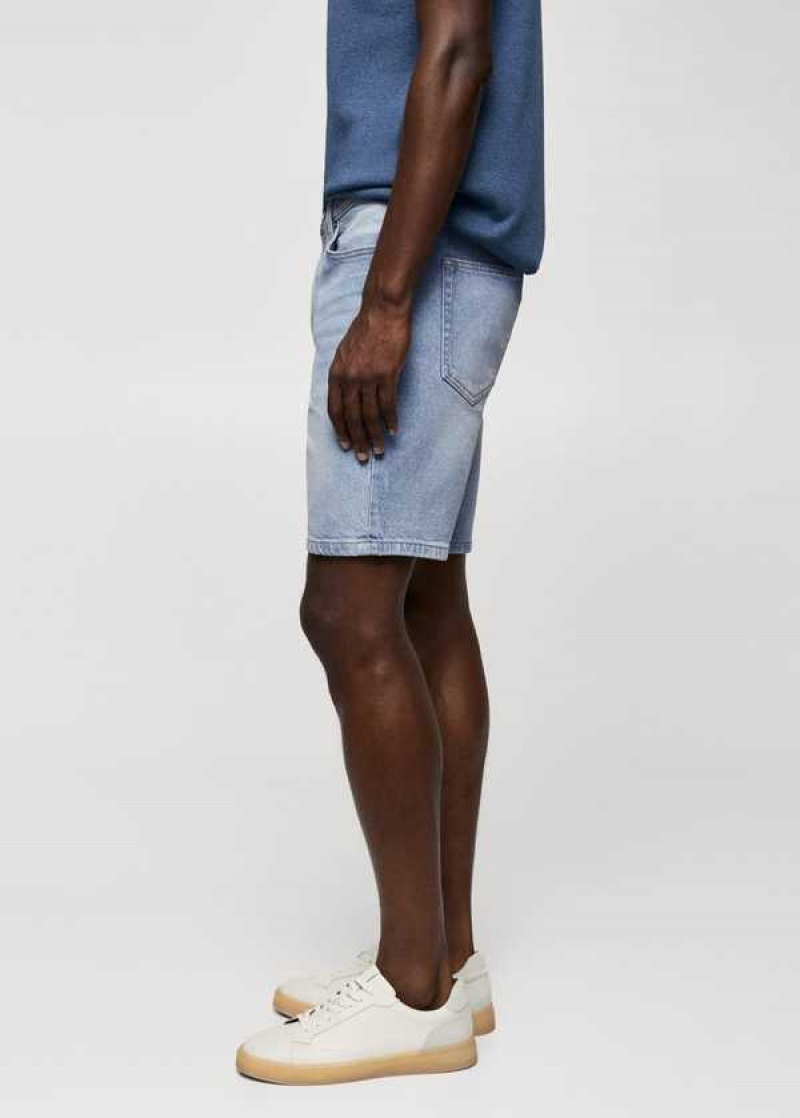 Mango Regular-fit Denim Bermuda Shorts | MNG-21905